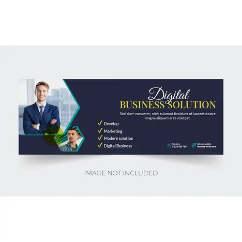 Linkedin banner Facebook cover digital marketing corporate social media cover web banner header