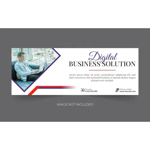 Linkedin banner Facebook cover digital marketing corporate social media cover web banner header