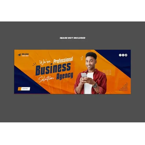 Marketing Agency Facebook Cover Design PSD Template