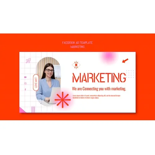 Marketing strategy facebook template
