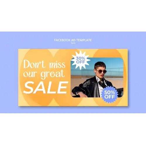 Maximalism style facebook template