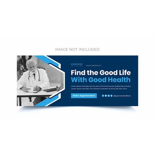 Medical facebook cover photo design psd template