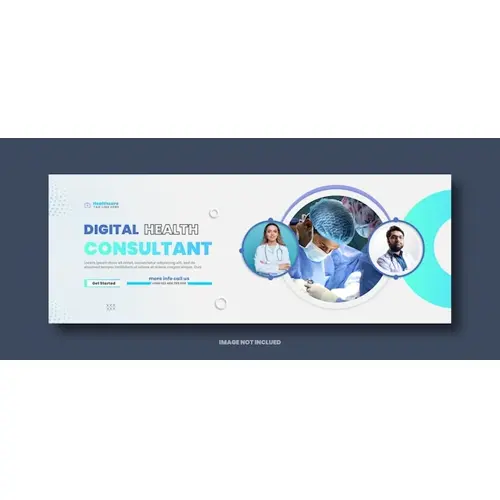 Medical healthcare social facebook cover template design