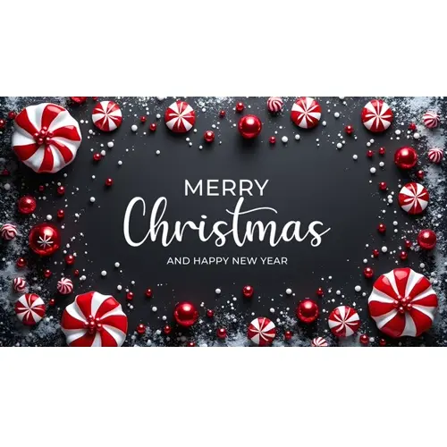 Merry Christmas facebook cover template with christmas ball pine tree star and dark background