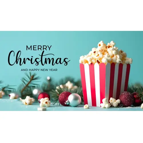 Merry Christmas facebook cover template with Christmas elements pine branches and light background