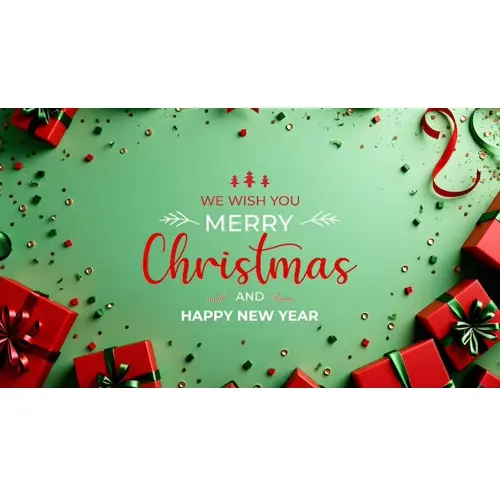 Merry Christmas facebook cover template with Christmas elements pine branches and light background