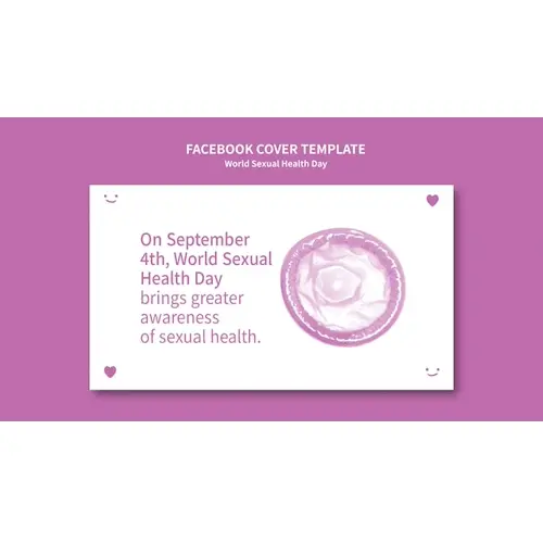 Minimal world sexual health day facebook cover