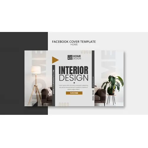 Minimalist home facebook cover template