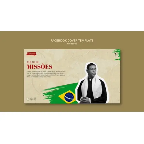 Mission service facebook cover template