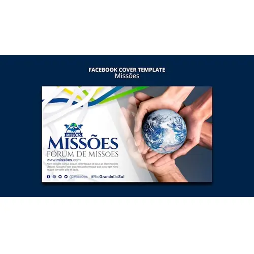 Missoes facebook cover template