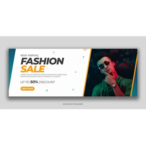 Modern fashion sale facebook cover post template Premium Psd