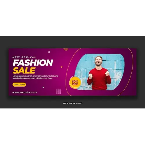 Modern fashion sale facebook cover post template Premium Psd