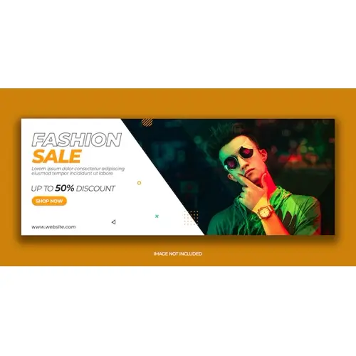 Modern fashion sale facebook cover post template Premium Psd