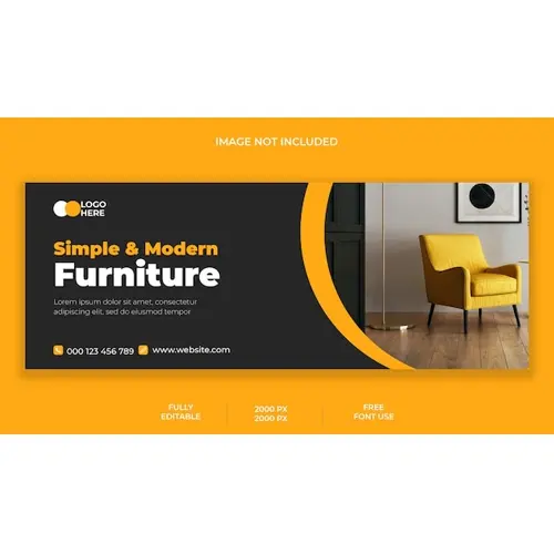 Modern Furniture Facebook Cover Design