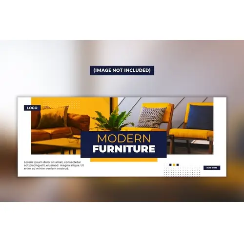 Modern furniture facebook cover page template