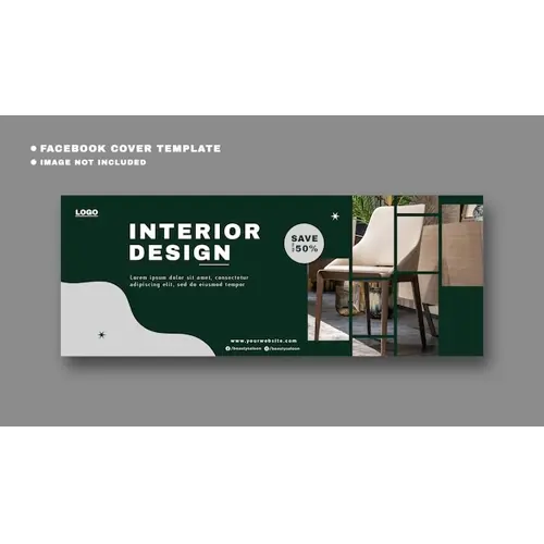 Modern furniture facebook cover template