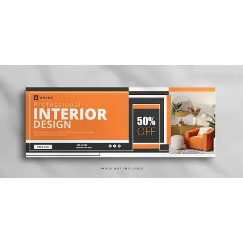Modern Interior home for sale real estate facebook cover banner