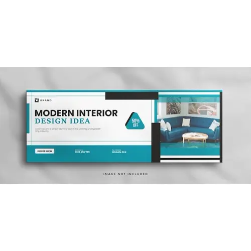 Modern Interior home for sale real estate facebook cover banner