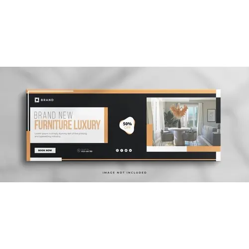 Modern Interior home for sale real estate facebook cover template