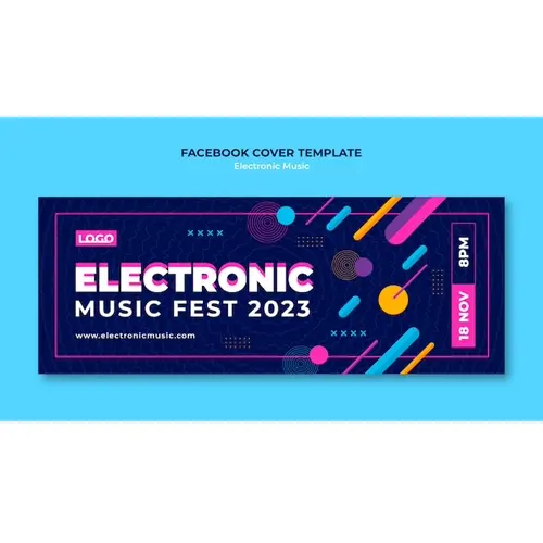 Music festival facebook cover template