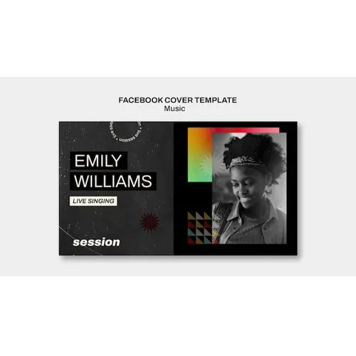 Music show facebook cover template