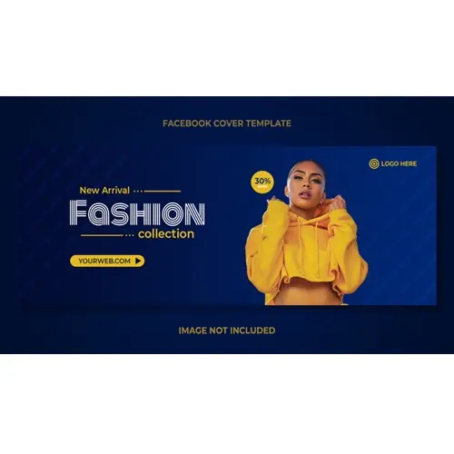 New arrival fashion collection Facebook cover banner template
