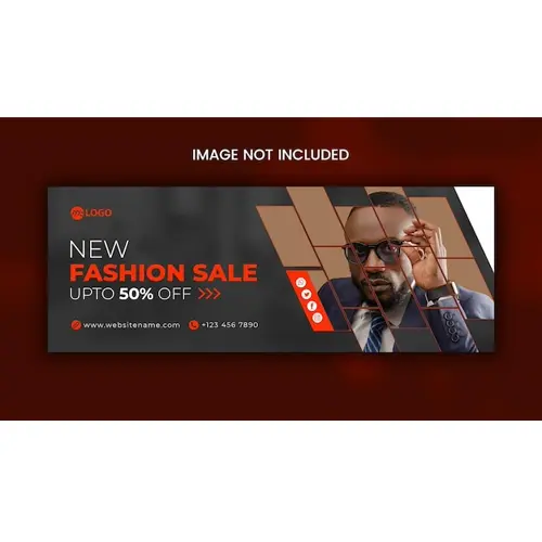 New fashion sale facebook cover design