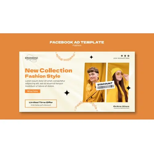 New look fashion facebook template
