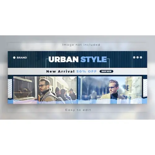 New season Fashion sale web banner social media facebook cover template