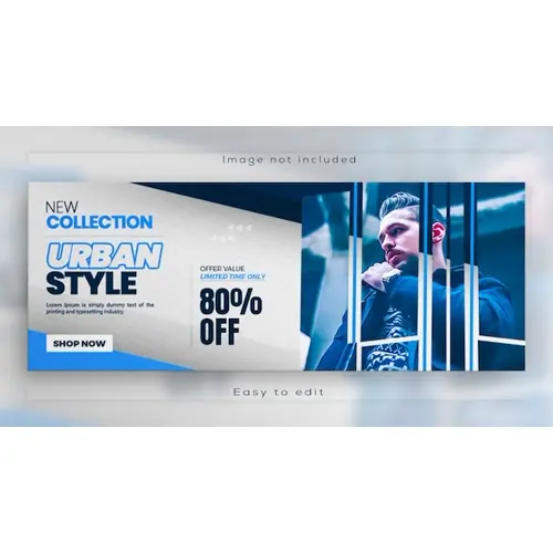 New season Fashion sale web banner social media facebook cover template