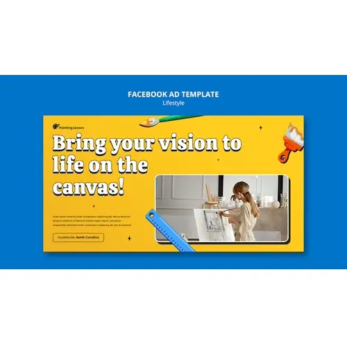 Painting lifestyle facebook template
