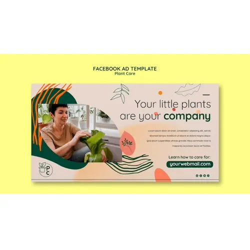 Plant care facebook template