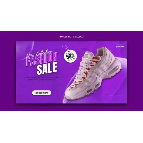 Product sale facebook cover design or web banner template