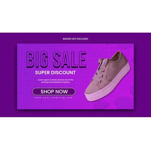 Product sale facebook cover design or web banner template