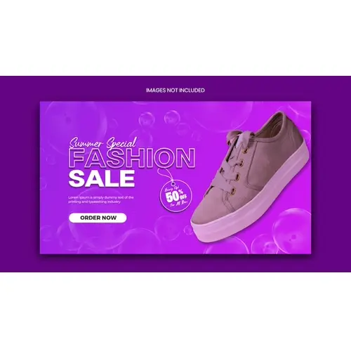 Product sale facebook cover design or web banner template