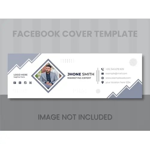 Professional corporate modern creative business email signature or Facebook cover poster templates