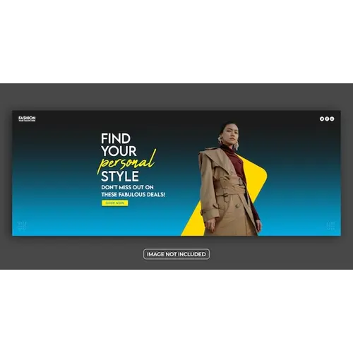 PSD black firday sale facebook cover banner template