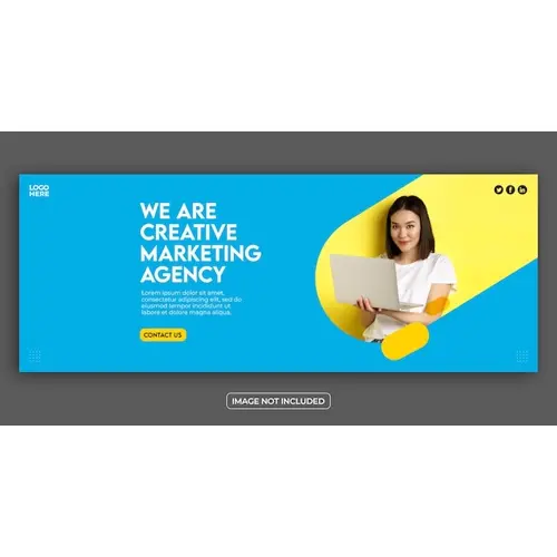 PSD creative marketing agency and corporate facebook cover template