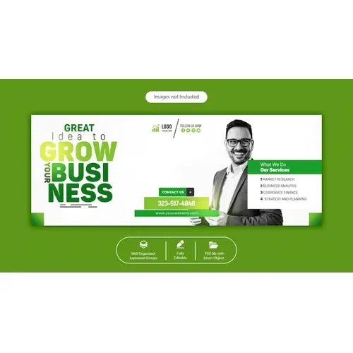 PSD digital marketing agency and corporate facebook cover template
