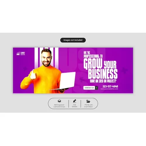 PSD digital marketing agency and corporate facebook cover template
