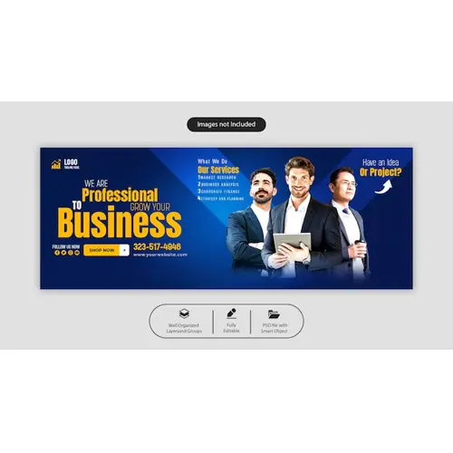 PSD digital marketing agency and corporate facebook cover template