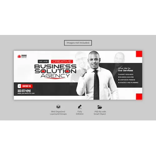 PSD digital marketing agency and corporate facebook cover template