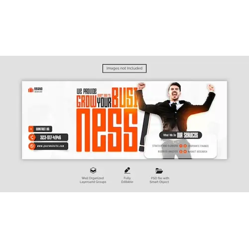 PSD digital marketing agency and corporate facebook cover template