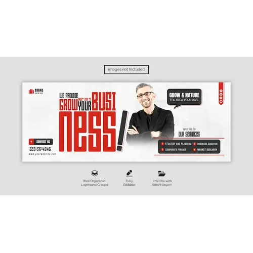 PSD digital marketing agency and corporate facebook cover template