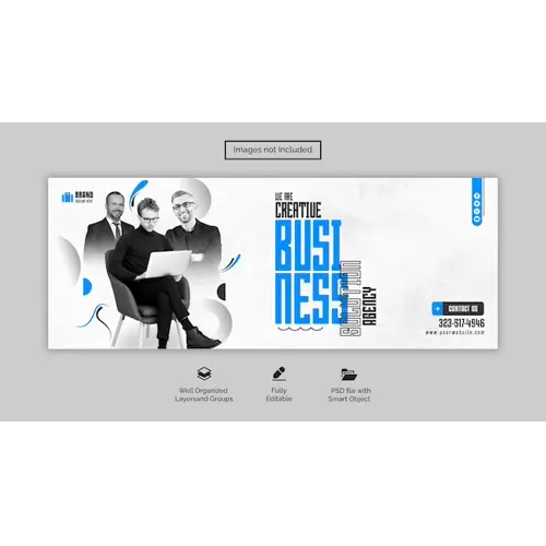 PSD digital marketing agency and corporate facebook cover template
