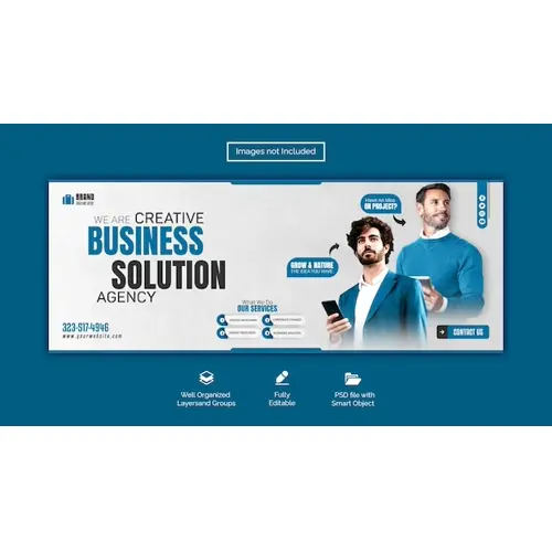 PSD digital marketing agency and corporate facebook cover template