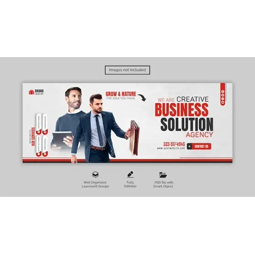 PSD digital marketing agency and corporate facebook cover template