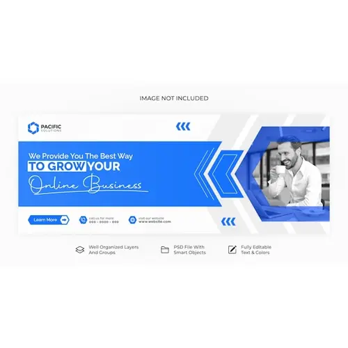 PSD digital marketing agency and corporate facebook cover template