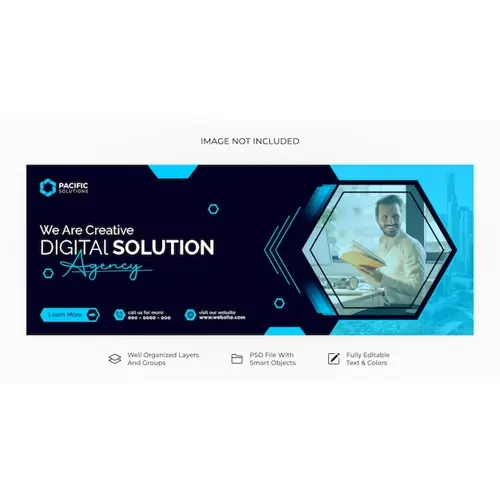 PSD digital marketing agency and corporate facebook cover template