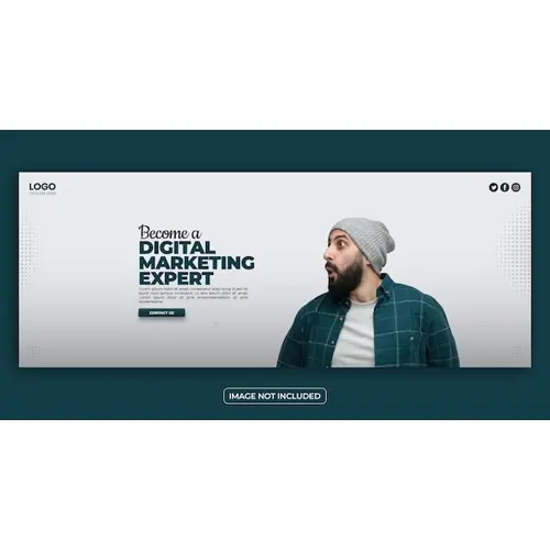 PSD digital marketing agency facebook cover banner template